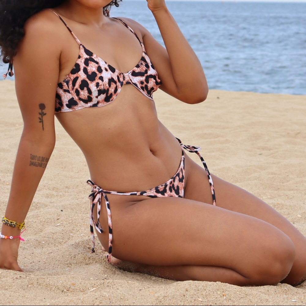 Animal print swimwear